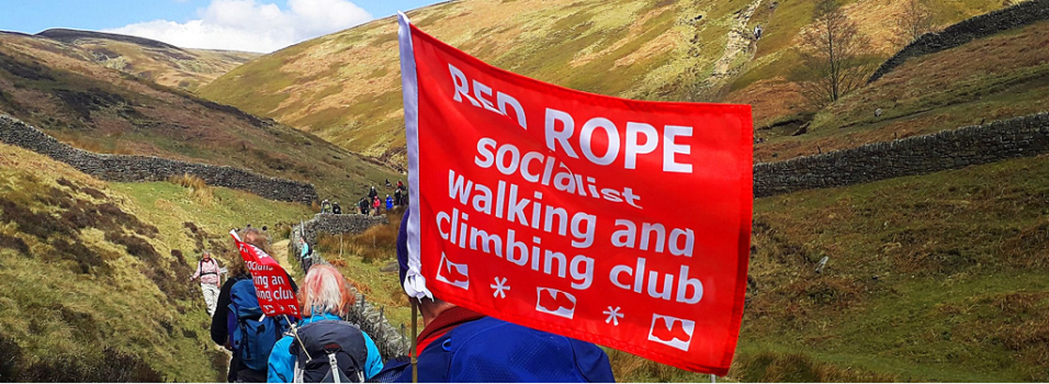 A group of Red Ropers taking part in the Kinder Anniversary